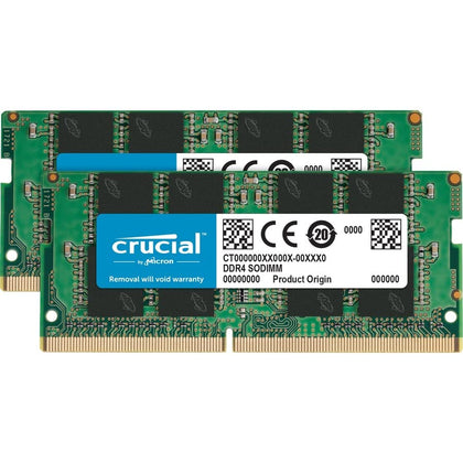 Crucial 32GB (2 x 16GB) 260-Pin DDR4 SO-DIMM DDR4 3200 (PC4 25600) Laptop Memory Model CT2K16G4SFRA32A