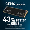 Crucial P3 Plus 2TB PCIe Gen4 3D NAND NVMe M.2 SSD, up to 5000MB/s - CT2000P3PSSD8