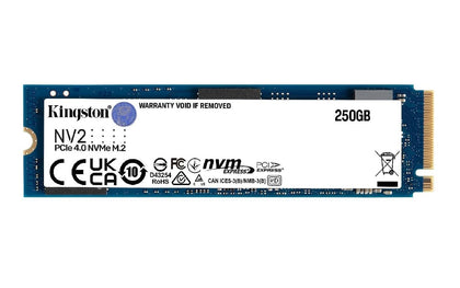 Kingston NV2 250G M.2 2280 NVMe PCIe Internal SSD Up to 3000 MB/s SNV2S/250G