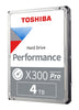 TOSHIBA X300 Pro HDWR440XZSTB 4TB 7200 RPM 256MB Cache SATA 6.0Gb/s 3.5