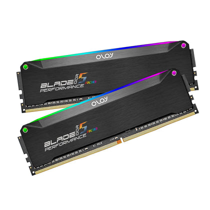 OLOy Blade RGB 32GB (2 x 16GB) 288-Pin PC RAM DDR5 5200 (PC5 41600) Desktop Memory Model ND5U1652361BRKDE