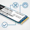 Team Group MP33 M.2 2280 256GB PCIe 3.0 x4 with NVMe 1.3 3D NAND Internal Solid State Drive (SSD) TM8FP6256G0C101