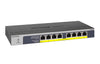 NETGEAR 8-Port Gigabit Ethernet PoE+ Unmanaged Switch with 120W PoE Budget, Rack-mount or Wall-mount (GS108PP-100NAS)