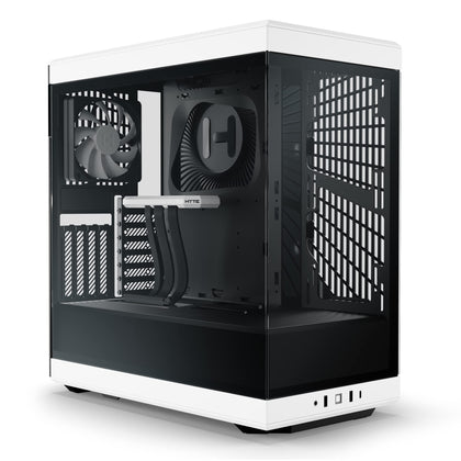 HYTE Y40 Mainstream Vertical GPU Case ATX Mid Tower Gaming Case with PCI Express 4.0 x 16 Riser Cable Included, Black/White