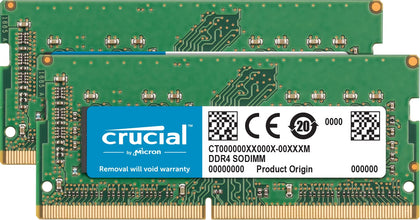 Crucial 64GB Kit (32GBx2) DDR4 3200 MT/s CL22 SODIMM 260-Pin Memory - CT2K32G4SFD832A