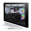 Thermaltake Divider 370 TG Snow ARGB Motherboard Sync E-ATX Mid Tower Computer Case with 3x120mm ARGB Fan Pre-installed, Tempered Glass Side Panel, Ventilated Front Mesh Panel, CA-1S4-00M6WN-00