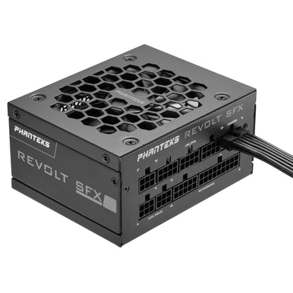 Phanteks Revolt SFX 850W 80PLUS Platinum, Super Compact SFX form factor, ATX 3.0, PCIe 5.0 Power Supply, Fully Modular, Platinum-rated efficiency, Silent fan, Black