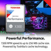 Toshiba X300 10TB Performance & Gaming Internal Hard Drive 7200 RPM SATA 6Gb/s 256MB Cache 3.5 inch - HDWR11AXZSTA (RETAIL PACKAGE)