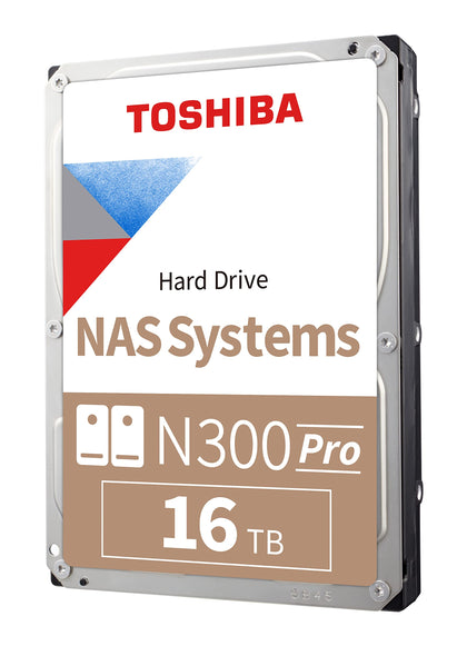 TOSHIBA N300 Pro HDWG51GXZSTB 16TB 7200 RPM 512MB Cache SATA 6.0Gb/s 3.5