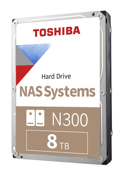 TOSHIBA N300 HDWG480XZSTA 8TB 7200 RPM 256MB Cache SATA 6.0Gb/s 3.5