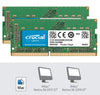 Crucial 32GB (2 x 16GB) DDR4 2666 (PC4 21300) Unbuffered Memory for Apple Model CT2K16G4S266M