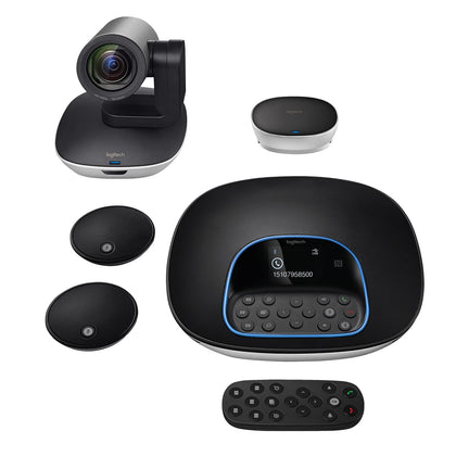 Logitech Group HD Video Conferencing System Bundle Video Conferencing with Expansion Mics