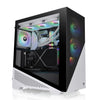 Thermaltake Divider 370 TG Snow ARGB Motherboard Sync E-ATX Mid Tower Computer Case with 3x120mm ARGB Fan Pre-installed, Tempered Glass Side Panel, Ventilated Front Mesh Panel, CA-1S4-00M6WN-00