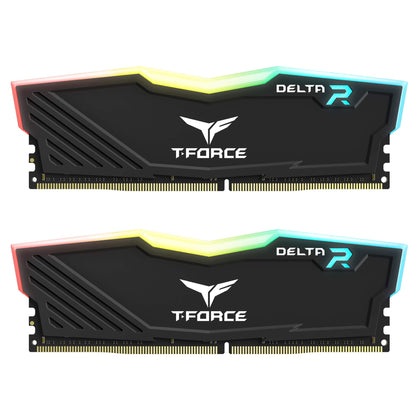 Team T-Force Delta RGB 16GB (2 x 8GB) DDR4 3600 (PC4 28800) Desktop Memory Model TF3D416G3600HC18JDC01