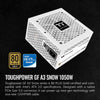 Thermaltake Toughpower GF A3 Snow Edition 1050W 80+ Gold Full Modular SLI/Crossfire Ready ATX 3.0 Power Supply; PCIe Gen.5 600W 12VHPWR Connector Included; PS-TPD-1050FNFAGU-N; 10 Year Warranty