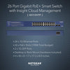 NETGEAR 24-Port PoE Gigabit Ethernet Smart Switch with PoE+ (190W) (GS724TP)