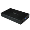 StarTech.com 3.5in Black USB 3.0 External SATA III Hard Drive Enclosure with UASP - Portable External HDD