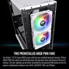 Thermaltake Divider 170 TG Snow ARGB Motherboard Sync mATX Computer Case with 2x120mm ARGB Fan Pre-installed, Tempered Glass Side Panel, Ventilated Front Mesh Panel, CA-1S4-00S6WN-00