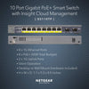 NETGEAR 8-Port Gigabit PoE+ Ethernet Smart Managed Pro Switch with 2 SFP Ports (GS110TPv3)