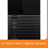 WD 20TB My Book Duo Desktop RAID External Hard Drive 256-Bit AES Encryption - USB 3.2 Gen1 (WDBFBE0200JBK-NESN)