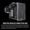 Thermaltake CTE C750 Air E-ATX Full Tower with Centralized Thermal Efficiency Design; 3x140mm CT140 Fans Pre-Installed; Tempered Glass Side Panel; Mesh Front Panel; CA-1X6-00F1WN-00