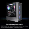 Thermaltake S200 TG Black ATX Mid Tower ARGB Tempered Glass Computer Chassis with Mesh Front Panel CA-1X2-00M1WN-00