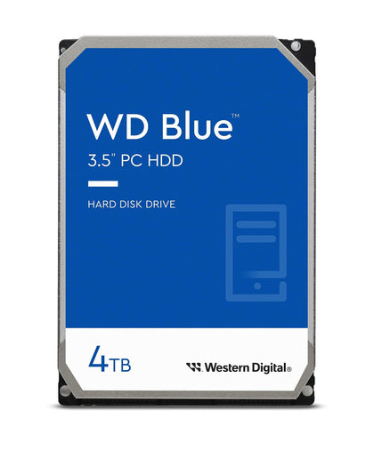 WD Blue 4TB Desktop Hard Disk Drive - 5400 RPM SATA 6Gb/s 256MB Cache 3.5 Inch - WD40EZAZ