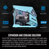 Thermaltake AH T200 CA-1R4-00SBWN-00 Turquoise SPCC Micro ATX Tower Computer Case