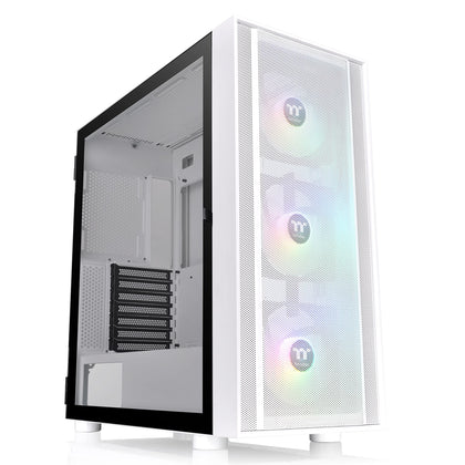 Thermaltake H570 TG Snow Edition ATX Mid Tower ARGB Tempered Glass Computer Case Chassis with Mesh Front Panel CA-1T9-00M6WN-01