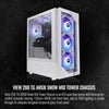 Thermaltake View Series View 200 TG ARGB White SPCC Mid-Tower Computer Cases