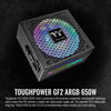 Thermaltake Toughpower GF2 ARGB 650W 80+ Gold 16.8 Million Colors 18 Addressable LEDs 5V Motherboard Sync/Analog Controlled SLI Full Modular Power Supply, PS-TPD-0650F3FAGU-2