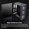 Thermaltake H570 TG Black ATX Mid Tower ARGB Tempered Glass Computer Case Chassis with Mesh Front Panel CA-1T9-00M1WN-01