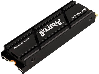 Kingston SFYRSK/500G Fury Renegade 500GB PCIe Gen 4 NVMe M.2 Internal Gaming SSD with Heat Sink|PS5 Ready|Up to 7300MB/s