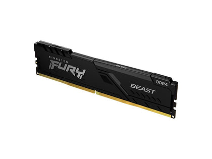 Kingston FURY Beast 32GB (2x16GB) 3200MHz DDR4 CL16 Desktop Memory Kit of 2 KF432C16BBK2/32, Black (KF432C16BBK2/32)