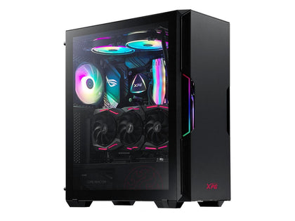 XPG Starker RGB ATX Mid-Tower Case - Black-STARKER-BKCWW