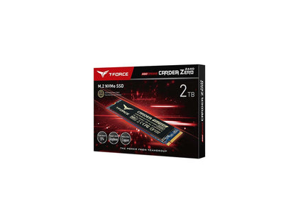 Team Group T-FORCE CARDEA ZERO Z440 M.2 2280 2TB PCIe Gen4 x4 with NVMe 1.3 3D NAND Internal Solid State Drive (SSD) TM8FP7002T0C311