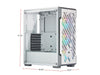 Corsair iCUE 220T RGB Airflow CC-9011174-WW White Steel / Plastic / Tempered Glass ATX Mid Tower Computer Case