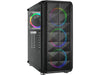 Rosewill SPECTRA D100 ATX Mid-Tower Gaming PC Computer Case, Supports 240mm & 360mm Liquid Coolers, 4 Dual-Ring RGB LED Fans, Steel Mesh Airflow, Tempered Glass, LED Mode Control