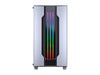 COUGAR Gemini M-Silver Silver Steel / Tempered Glass Mini Tower Computer Case w/ Integrated Trelux RGB Lighting