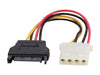 StarTech.com LP4SATAFM6IN 6in SATA to LP4 Power Cable Adapter - F/M Female to Male