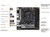 ASRock A520M-ITX/AC AM4 AMD A520 SATA 6Gb/s Mini ITX AMD Motherboard