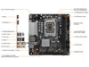 ASRock B660M-ITX/AC LGA 1700 Intel B660 SATA 6Gb/s DDR4 Mini ITX Motherboard