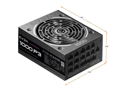 EVGA SuperNOVA P3 220-P3-1000-X1 1000 W ATX12V / EPS12V 80 PLUS PLATINUM Certified Full Modular Active PFC Power Supply