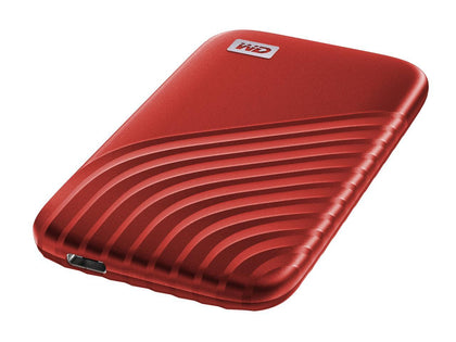 WD 1TB My Passport SSD External Portable Drive, Red, Up to 1,050 MB/s - WDBAGF0010BRD-WESN