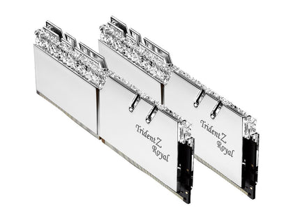 G.Skill 64GB DDR4 Trident Z Royal Silver 4000Mhz PC4-32000 CL18 1.40V Dual Channel Kit (2x32GB)