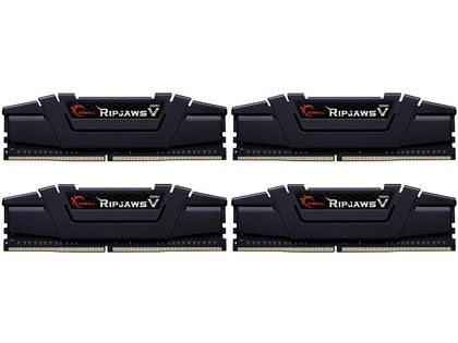 G.Skill 64GB DDR4 3600MHz PC4-28800 Ripjaws V Series CL14 Quad Channel Kit (4x16GB)