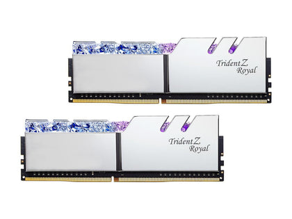 G Skill F4-4800C17D-16GTRS Trident Z Royal Series 2 x 8GB 288-Pin DDR4 SDRAM DDR4 4800 Intel XMP 2.0 Desktop Memory Model