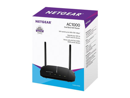 NETGEAR AC1000 Dual Band Smart WiFi Router, Fast Ethernet (R6080)