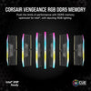 Corsair Vengeance RGB DDR5 32GB (2x16GB) 5600MHz C40 Intel Optimized Desktop Memory (Dynamic Ten-Zone RGB Lighting, Onboard Voltage Regulation, Custom XMP 3.0 Profiles, Tight Response Times) Black