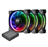 Thermaltake Riing Plus 12 LED RGB CL-F053-PL12SW-A 120 mm 12 Separately Controlled LEDs, 16.8 Million Color RGB Spectrum LED Case Fan